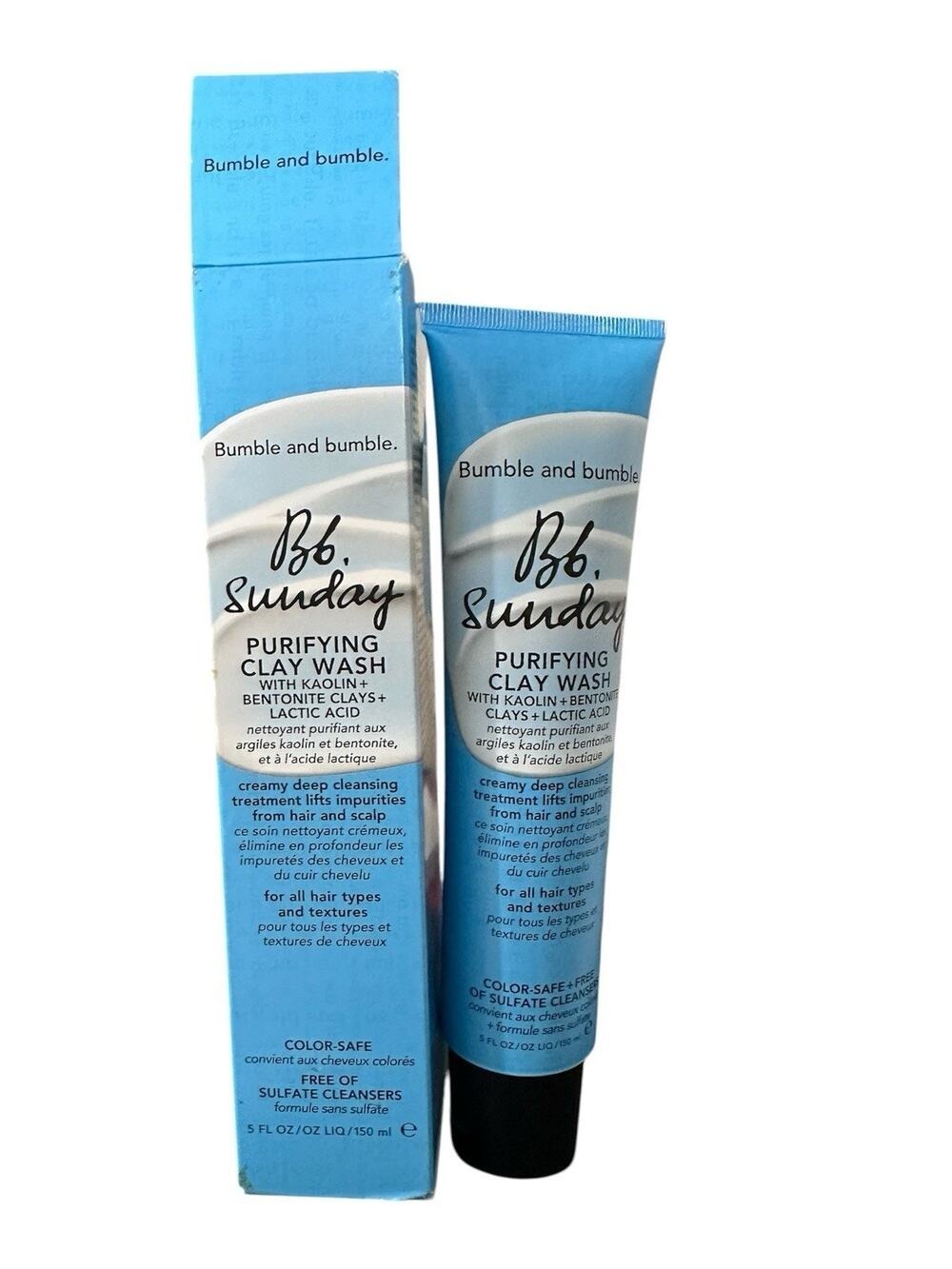Bumble Bb. Sunday Purifying Clay Wash Deep Clean Lactic, Full Size 5oz/150ml,NIB